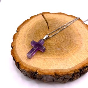 Pendentif Croix Améthyste