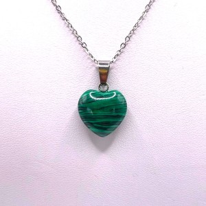 Pendentif Coeur Malachite