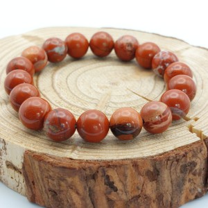 Bracelet Jaspe Rouge 10mm