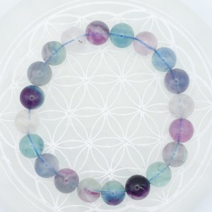 Bracelet Fluorine multicolore 10mm