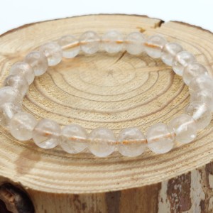 Bracelet Quartz  Rutile 8mm