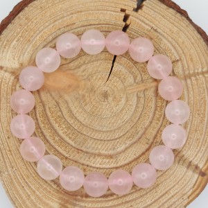 Bracelet Quartz rose 10mm