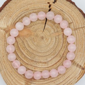 Bracelet Quartz rose 8mm