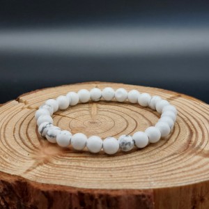 Bracelet Howlite 6mm