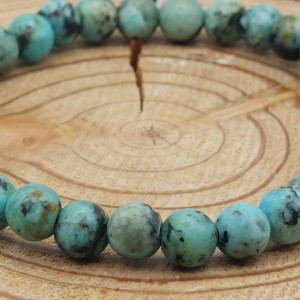 Bracelet Turquoise Africaine 6mm