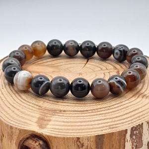 Bracelet Agate Botswana 10mm