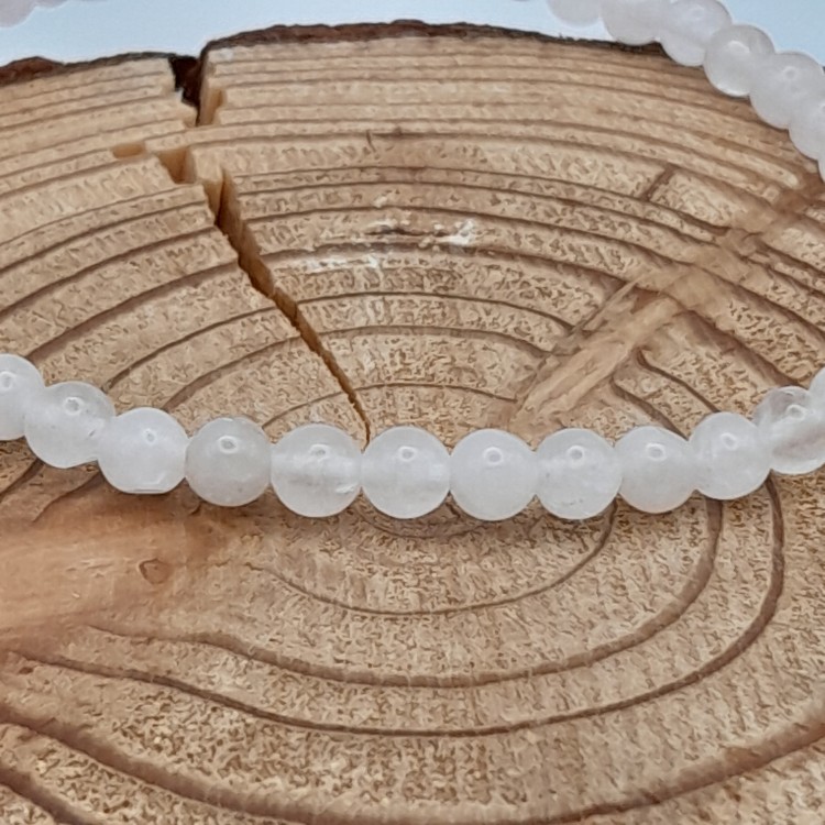 Bracelet Quartz rose 4mm