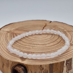 Bracelet Quartz rose 4mm