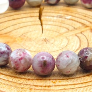 Bracelet Rubelite (Tourmaline Rose) 8mm