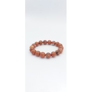 Bracelet Jaspe Rouge 10mm