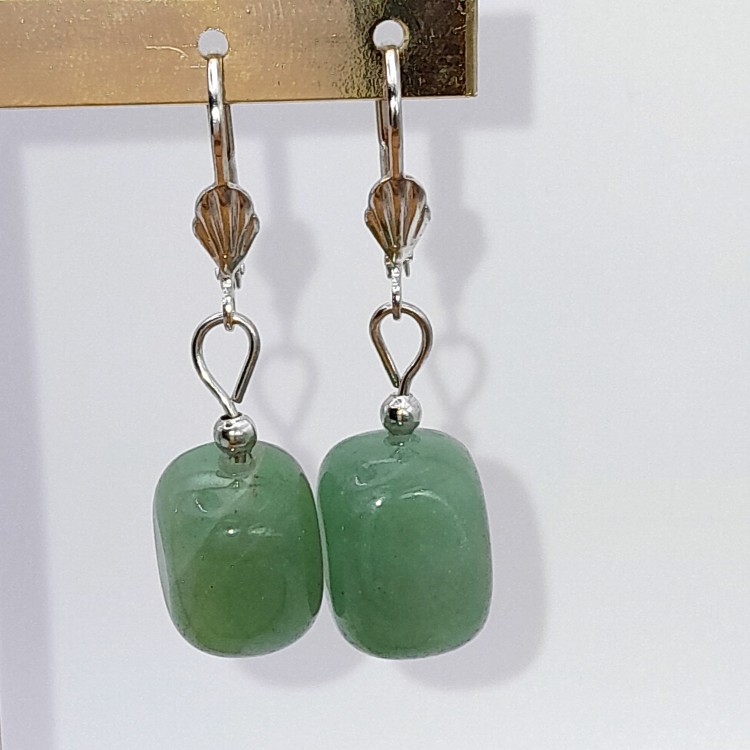 Boucles d'oreilles Aventurine verte