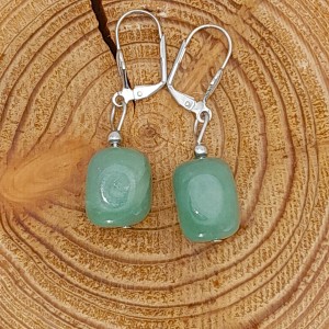 Boucles d'oreilles Aventurine verte