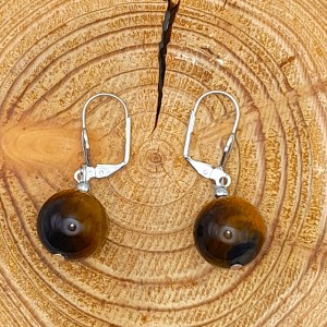 Boucles d'oreilles Oeil de Tigre