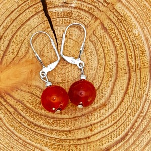 Boucles d'oreilles Cornaline