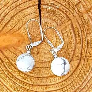 Boucles d'oreilles Howlite