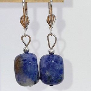 Boucles d'oreilles Sodalite