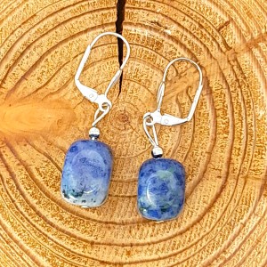 Boucles d'oreilles Sodalite