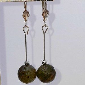 Boucles d'oreilles en Labradorite