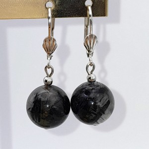 Boucles d'oreilles Quartz Tourmaline