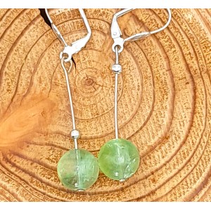 Boucles d'oreilles Fluorine Verte