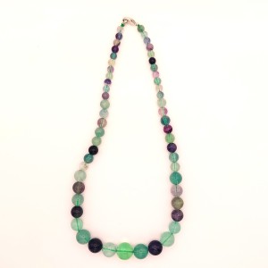 Collier Fluorine multicolore cascade