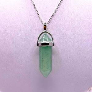 Pendentif Pointe Aventurine verte