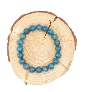 Bracelet Apatite bleue 10mm