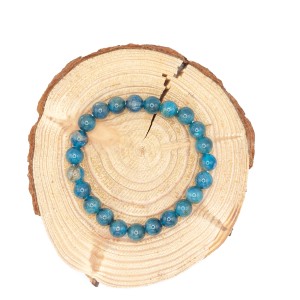 Bracelet Apatite bleue 8mm