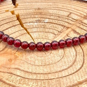 Bracelet Grenat rouge 4mm