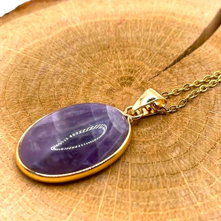 Pendentif Médaillon Améthyste