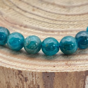 Bracelet Apatite bleue 6mm