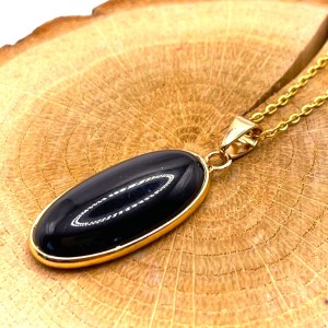 Pendentif Médaillon Onyx