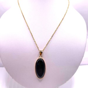 Pendentif Médaillon Onyx