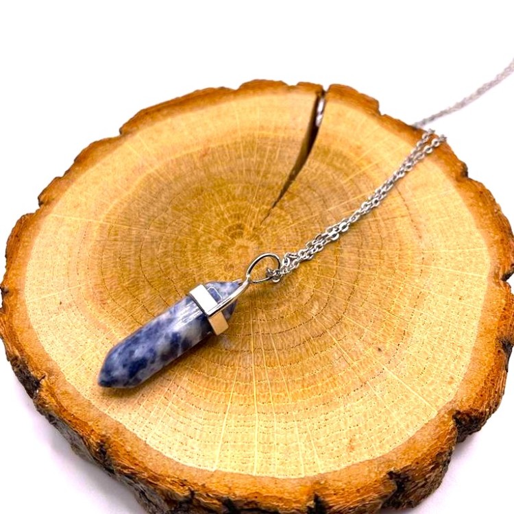 Pendentif Pointe Sodalite